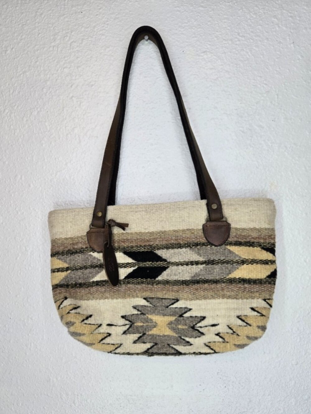 MZ Southwestern Design Wool Handbag